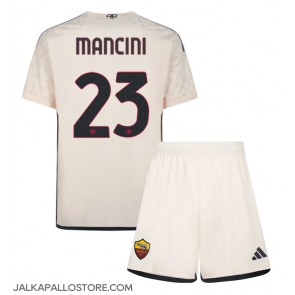 AS Roma Gianluca Mancini #23 Vieraspaita Lapsille 2023-24 Lyhythihainen (+ shortsit)